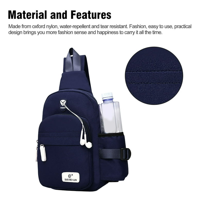 Waterproof Men Women Nylon Sling Bag Chest Shoulder Hiking Bicycle Bag Backpack Waterproof Men Women Nylon Sling Bag Chest Shoulder Hiking Bicycle Bag Backpack